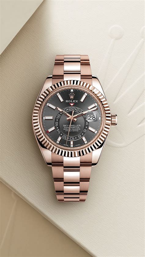 rolex oyster perpetual sky-dweller everose gold|rolex sky dweller 2020 for sale.